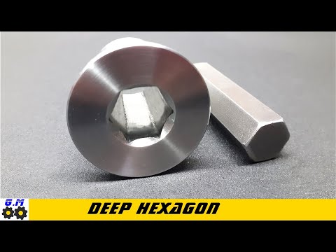 Deep hexagonal hole with homemade shaper