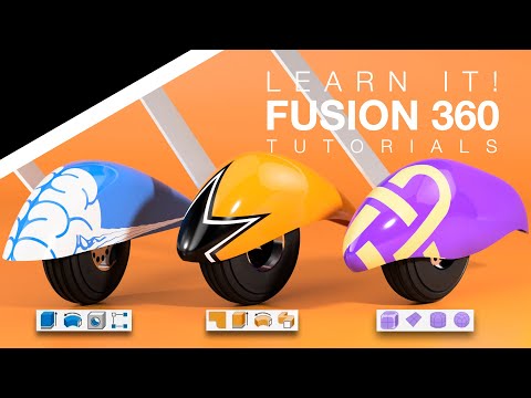 Autodesk Fusion 360 - Solid, Surface, & Form Modeling Tutorial - RC Airplane Wheel Fairings/Pants
