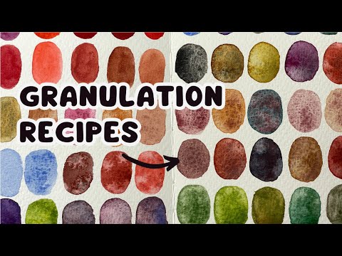 How to mix your own granulating watercolor