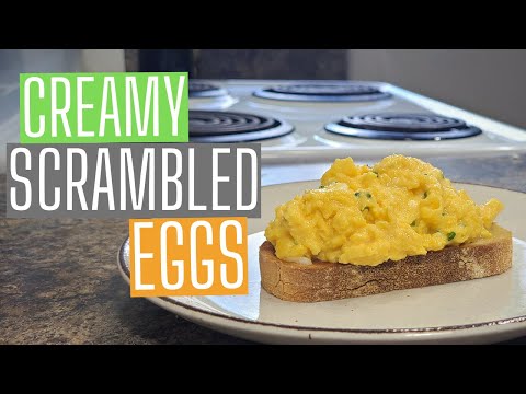 Perfect Scrambled Eggs with Goat Cheese