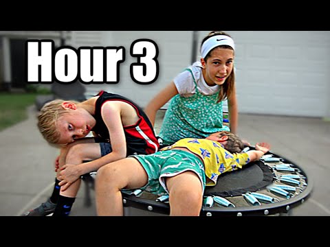 Last to Leave MINI TRAMPOLINE Wins $100 | Colin Amazing