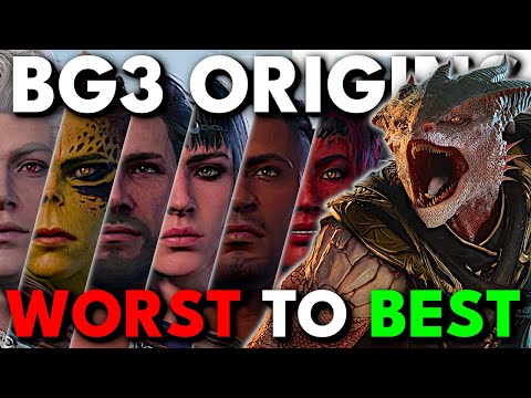 Every Baldur's Gate 3 Origin Playthrough RANKED Worst to Best