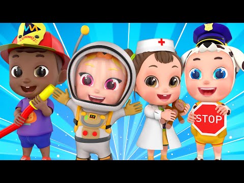 Kids Learn Professions | Learn Occupations | Nursery Rhymes & Kids Songs | Rosoo