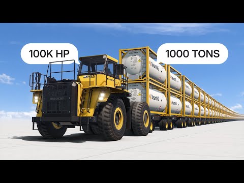 100000 HP Pulling Test in BeamNG