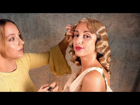 ASMR Grace Kelly Soft Spoken Transformation ✨ precise hair + make-up adjustments and application