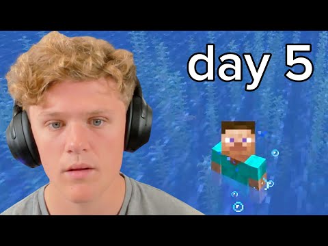 I Spent 7 Days in the Ocean - Minecraft