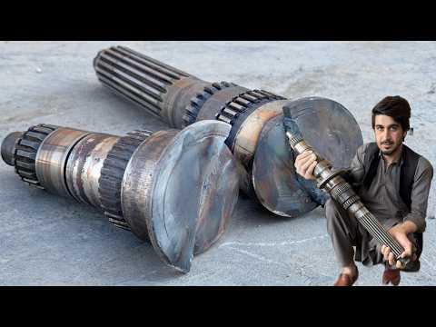 Unique and strong combination, Mentoring Process, Affordable repair of a broken main shaft of a gear