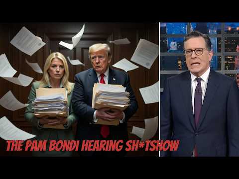 Stephen Colbert's Savage Reaction to Pam Bondi's Epic Hearing Meltdown
