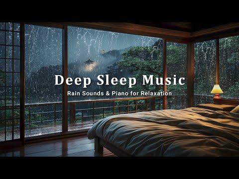 Soothing Piano & Rain Sounds for Deep Sleeping - Fall Asleep Fast, Stress Relief and Meditation