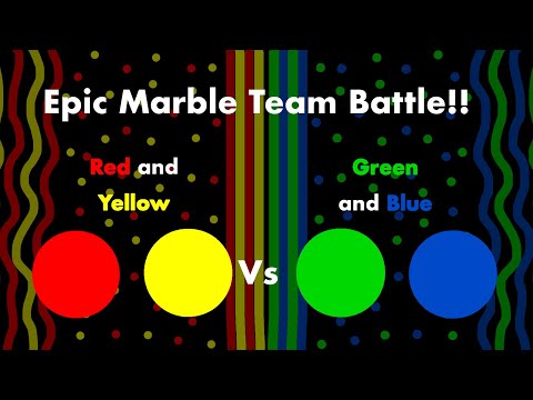 2 VS 2: Proliferation Team Marble Race in Algodoo