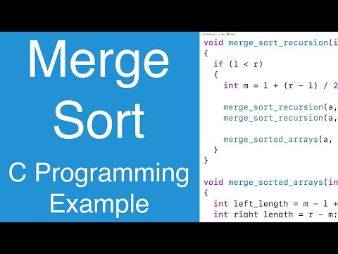 Merge Sort | C Programming Example