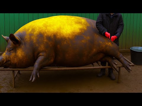 Daily life in a Ukrainian village | Borscht and cutting a pig🫢