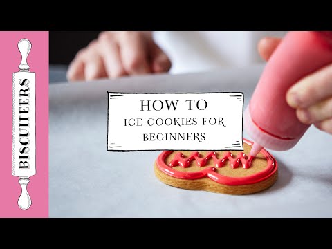 How to ice Sugar Cookies for beginners | Hand-Iced Biscuits | Biscuiteers Baking Company