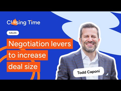The 4 levers of B2B sales negotiation that protect margin and build trust (with Todd Caponi)