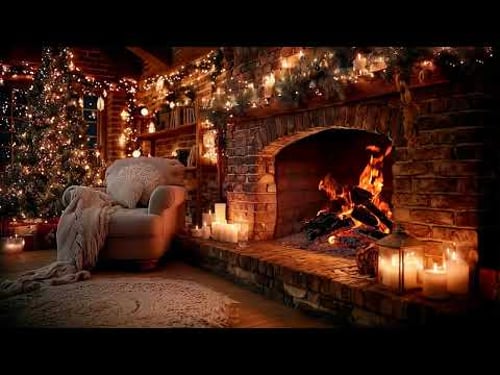 π―οΈ Cozy Christmas Night by the Fireplace | Gentle Jazz Piano for Calm & Focus