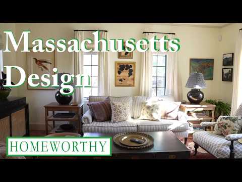 MASSACHUSETTS INTERIOR DESIGN | Historic Charm, Vintage Treasures and Art-Filled Homes