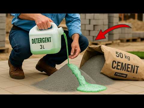 Mix CEMENT with DETERGENT and create something that can REVOLUTIONIZE civil construction!