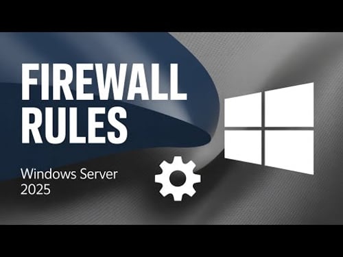 Windows Firewall Configuration Tutorial | Configure Firewall Rules in Windows Server 2025