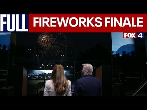 US Military Parade Fireworks show finale