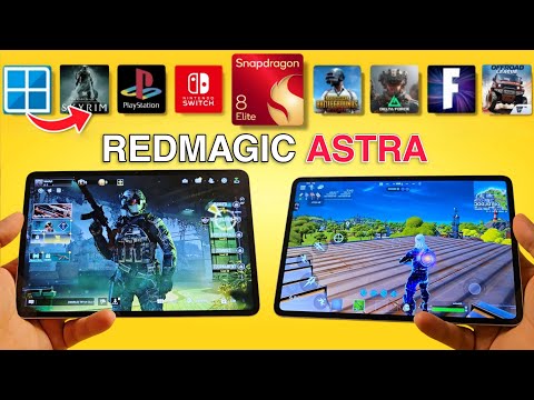 REDMAGIC ASTRA Tablet Gaming Test - Winlator, Switch Emulator, PUBG, Fortnite, Delta Force