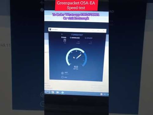 Greenpacket O5A Speed Test 🔥 Internet Blast in Seconds!