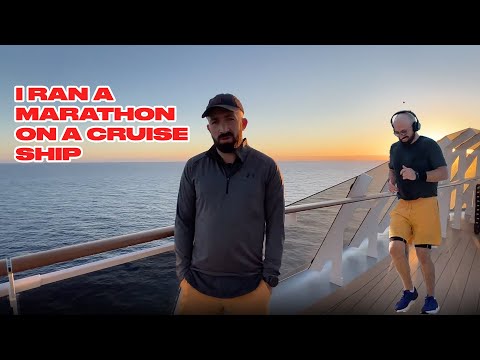 Running a Marathon on a Cruise Ship Without Training | Average Jake