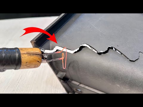 Repair broken plastics with DIY plastic welding machine.