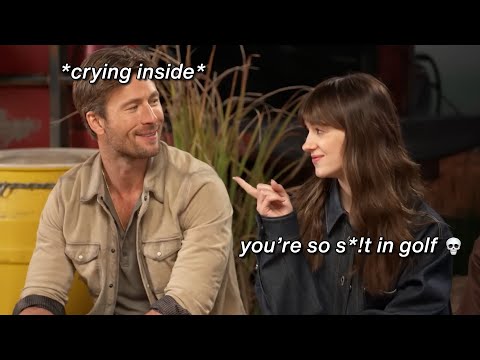 Glen Powell and Daisy Edgar Jones being an old married couple for 5 minutes