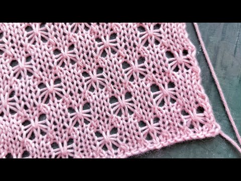 The most delicate knitting pattern with openwork butterflies 🦋