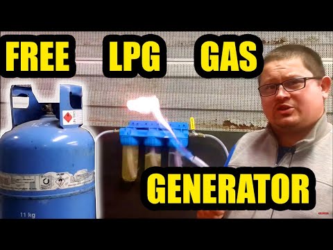 GAS AS FOR FREE - How to cheaply produce LPG in your own home - cheap gas heating of your home