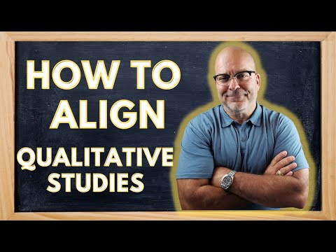 How to ALIGN Your QUALITATIVE Study || Purpose, Problem, and Research Questions