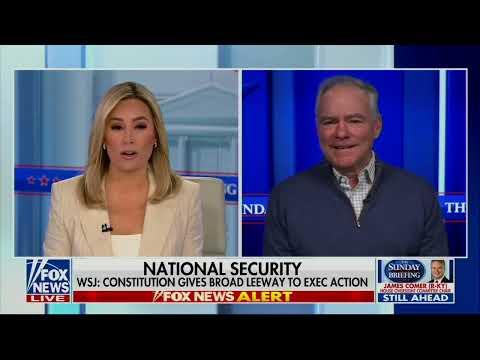 Kaine Joins Fox News to Discuss His War Powers Resolution Following Strikes Against Venezuela