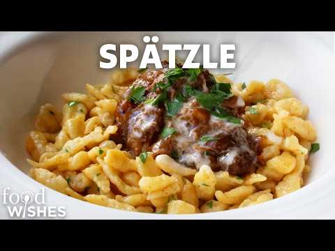 Spätzle Recipe - How to Make Spätzle or Spaetzle (Tiny German Dumplings)