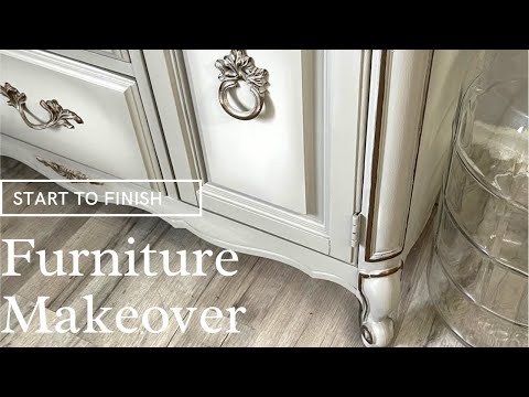 Furniture Makeover using @DixieBellePaint | Hutch Makeover
