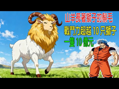 山羊長著獅子的鬃毛,戰鬥力超越10只獅子,一隻10億元!食神阿盧命懸一綫