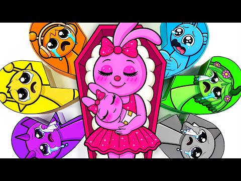 Paper DIY💖HELP PINKI SPRUNKI Couple Love BLIND BOX Unboxing | Pinki x Oren Coffin Box Blind Bag ASMR