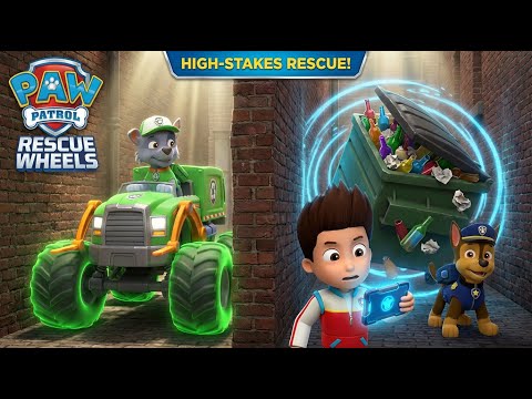 PAW Patrol: Rescue Wheels – The Narrow Alley Rescue! 🚛♻️ | Rocky’s Monster Truck Save