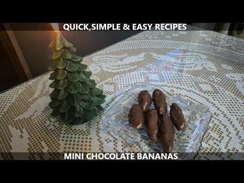 Mini Chocolate Bananas | Quick, Simple & Easy Recipes