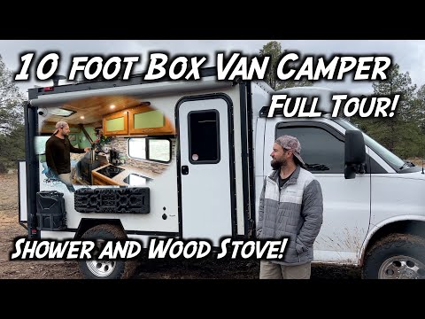 Best Van Build Ever? 10 foot Box Van w/Shower! Full Tour VanLifeMeow