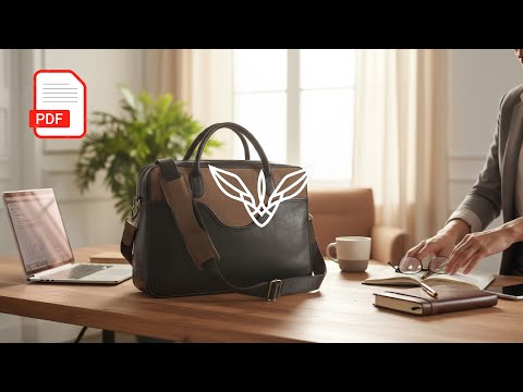 How to make an elegant Leather Briefcase - PDF Pattern