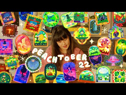 A PAINTING EVERY DAY FOR A MONTH ✷ PEACHTOBER 2022