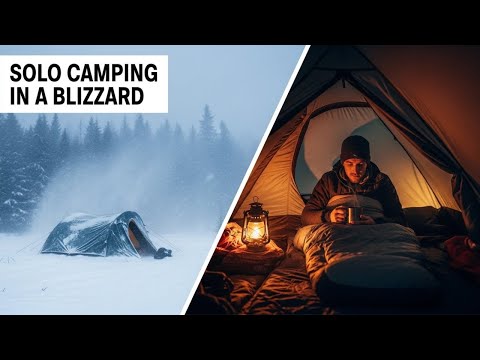 Winter Survival Alone βοΈ Building a Heated Snow Pyramid Shelter ASMR ELVO