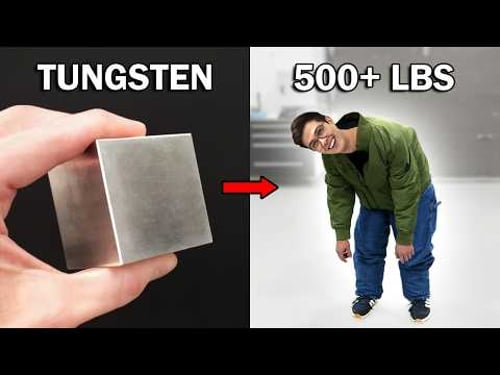 Making a ridiculously heavy tungsten suit (it broke my body)