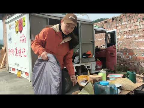 三轮车自驾游,20多天没洗澡,找个野外营地烧水洗个澡,简直太爽了#旅行推荐官 #旅行#露营 #露营装备