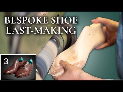 Shaping Bespoke Shoe Lasts by Hand & Machine