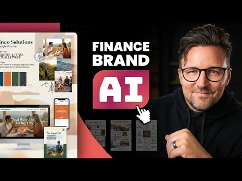 I rebranded this FINANCE Brand in 45 mins with AI (Live Demo)