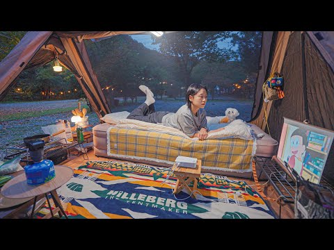 Here's How to Set Up a Fall Solo Camp! | Spend a Night in the Perfect Fall Tent