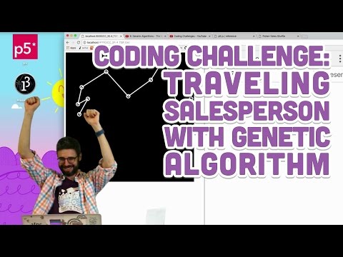 Coding Challenge #35.4: Traveling Salesperson with Genetic Algorithm