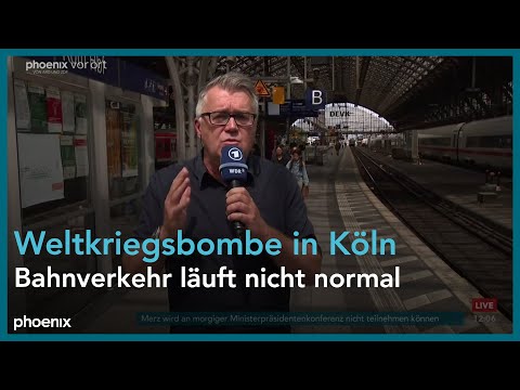 Christian David zur Entschärfung einer Weltkriegsbombe in Köln am 04.06.25