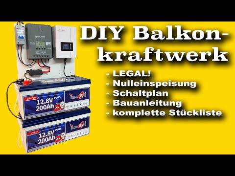 ☀️ DIY Solaranlage mit 5kWh Speicher | Schaltplan, Stückliste | michaswerkstatt
